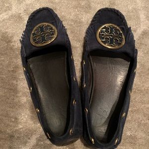 Tory Burch Suede Moccasins